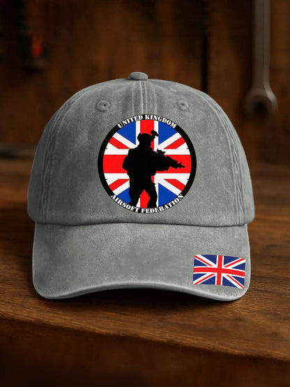 Unisex British Veteran Print Design Print Hat