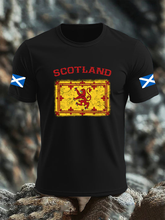 Men's Scottish Flag  Short Sleeve  T-shirt