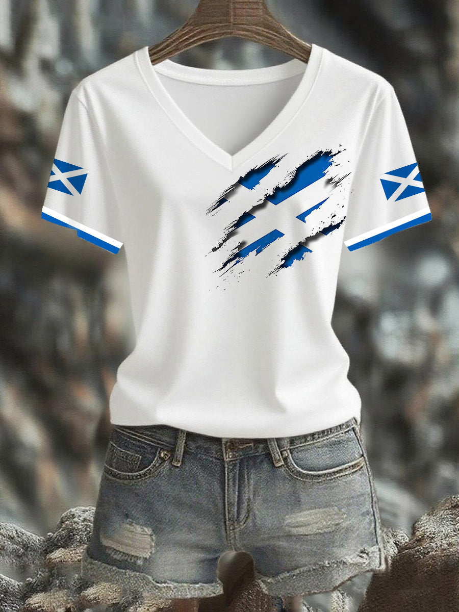 Women's  Scottish Flag  Short Sleeve T-shirt