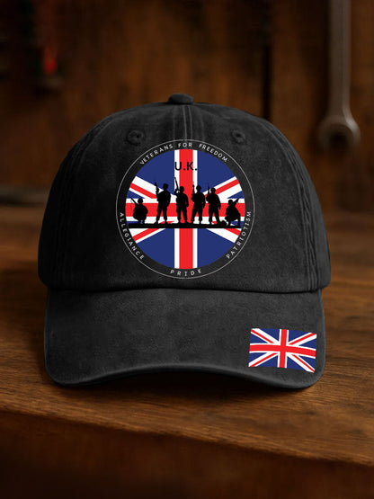 Unisex British Veteran Print Design Print Hat
