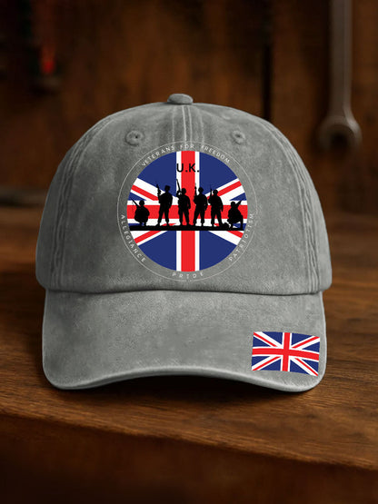 Unisex British Veteran Print Design Print Hat