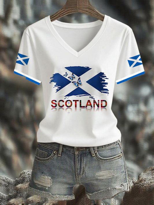 Women's  Scottish Flag  Short Sleeve T-shirt