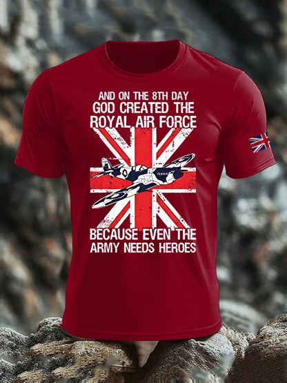 Men's British Veteran imitation cotton short-sleeved T-shirt