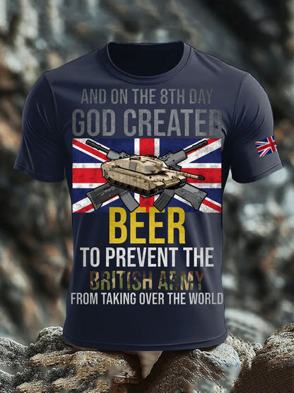 Men's British Veteran Print short sleeves t-shirt