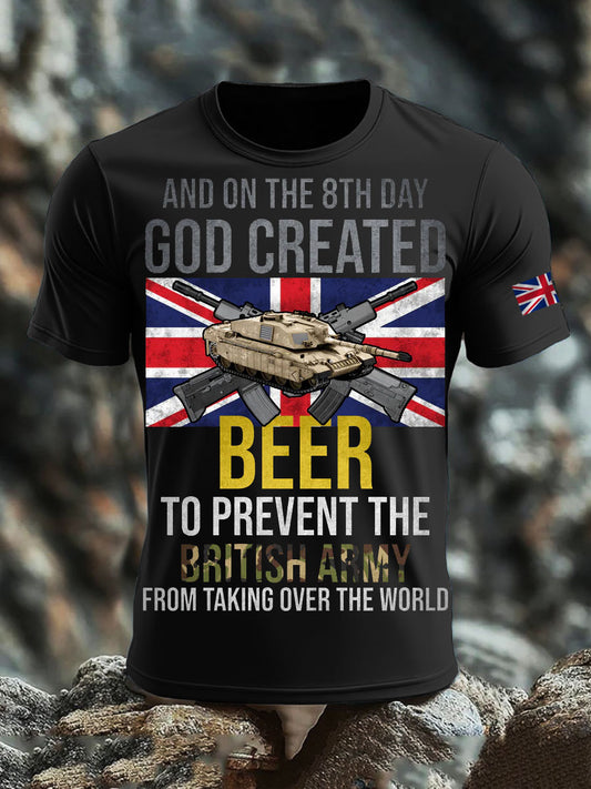Men's British Veteran Print short sleeves t-shirt