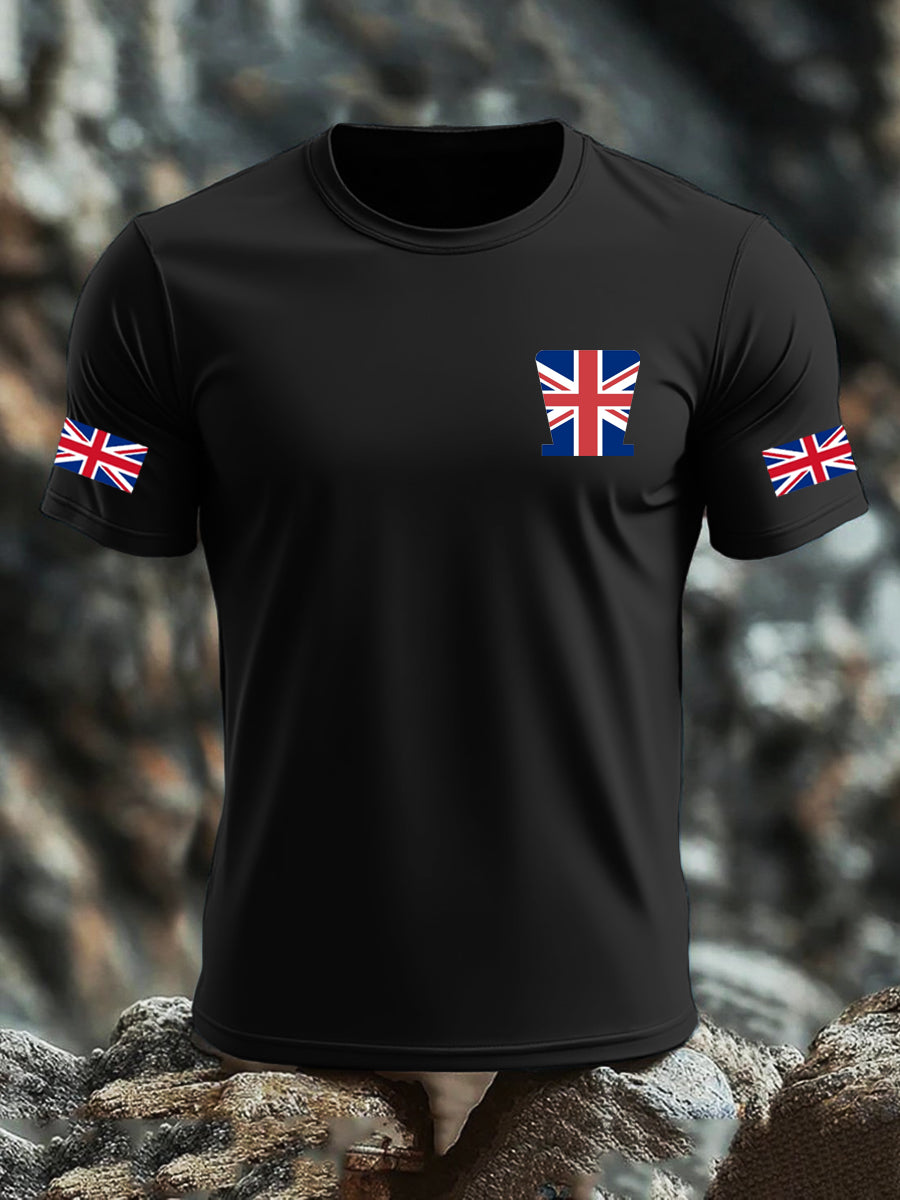 Men's UK Flag Printed T-shirt