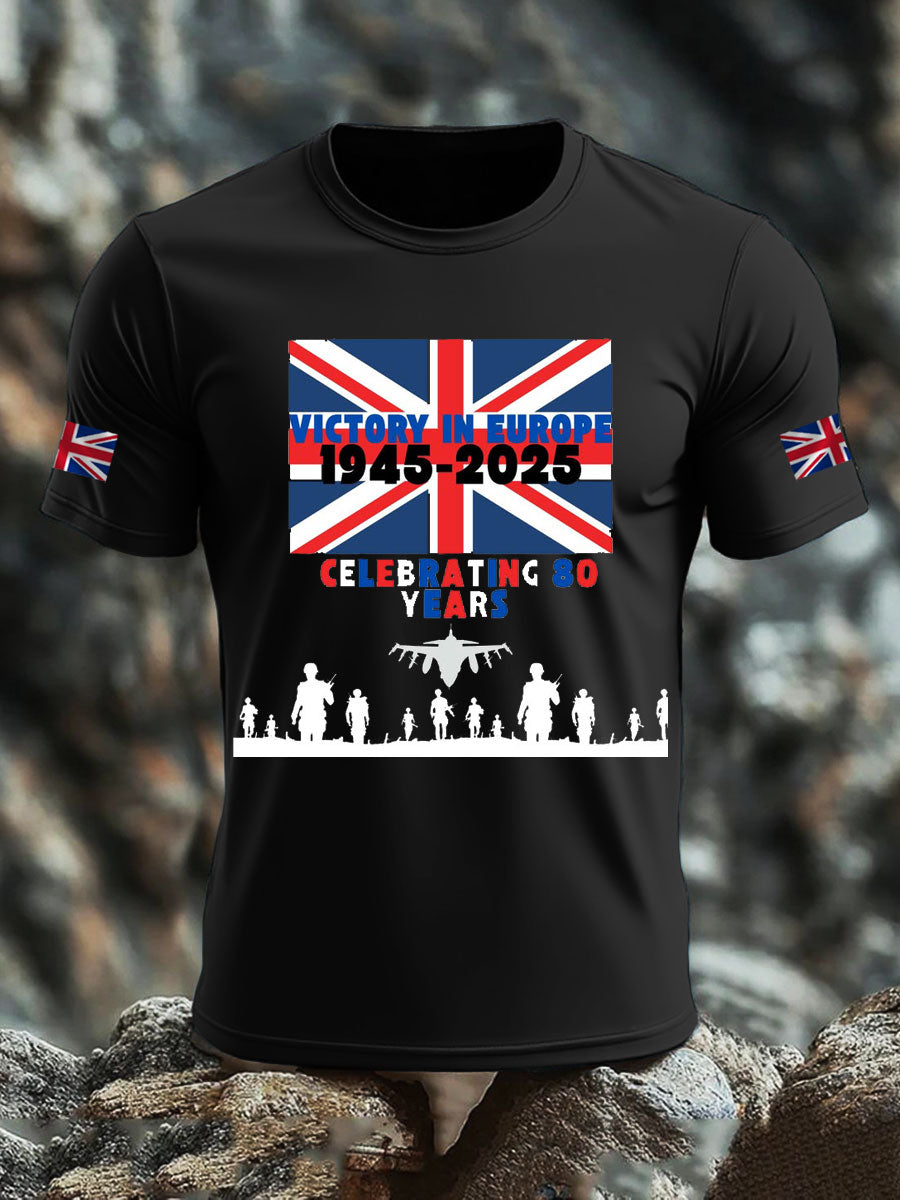 Men's British Veteran Print short sleeves t-shirt
