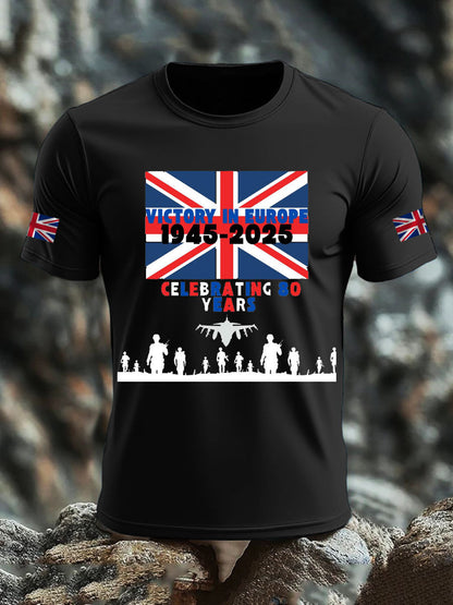 Men's British Veteran Print short sleeves t-shirt