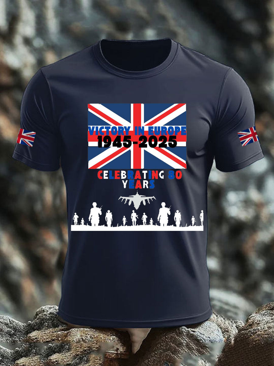 Men's British Veteran Print short sleeves t-shirt