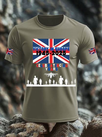 Men's British Veteran Print short sleeves t-shirt