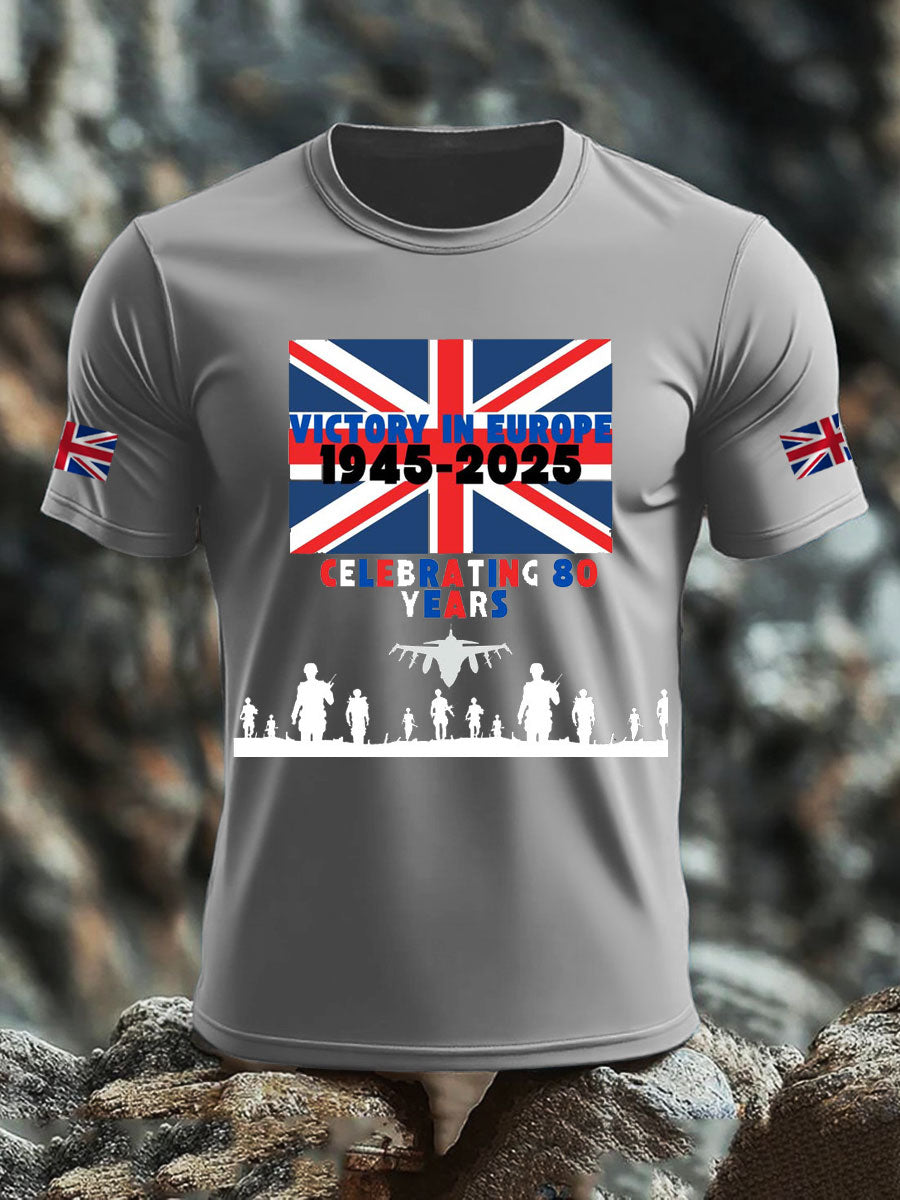 Men's British Veteran Print short sleeves t-shirt