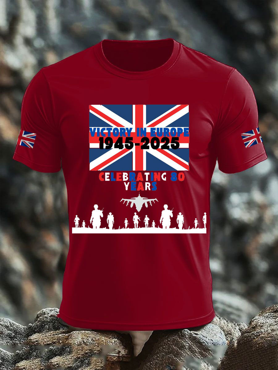 Men's British Veteran Print short sleeves t-shirt