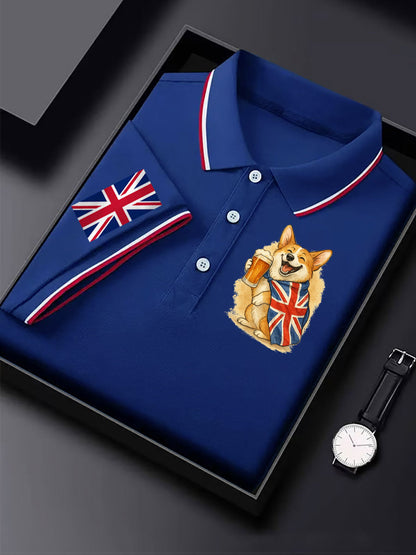 Men's Vintage England Flag Casual Shirt