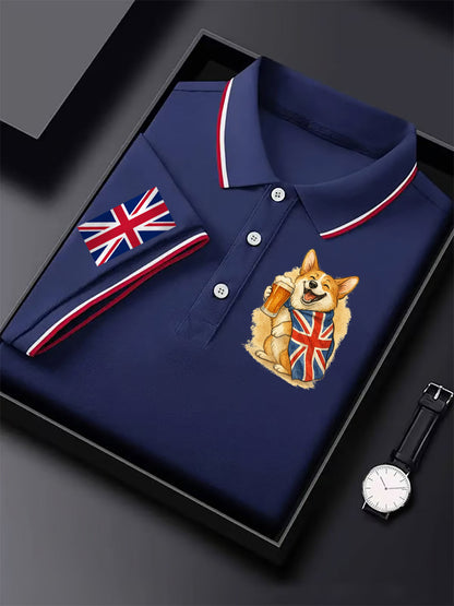 Men's Vintage England Flag Casual Shirt