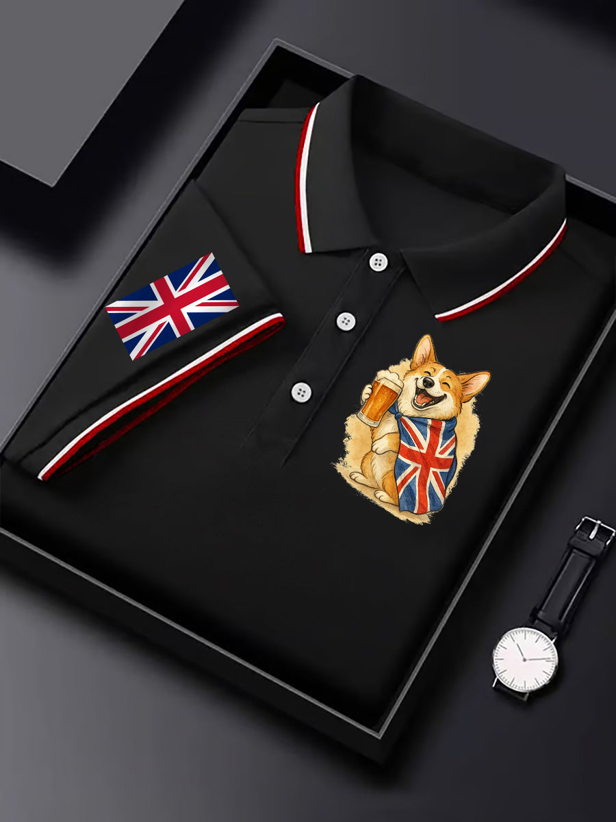 Men's Vintage England Flag Casual Shirt