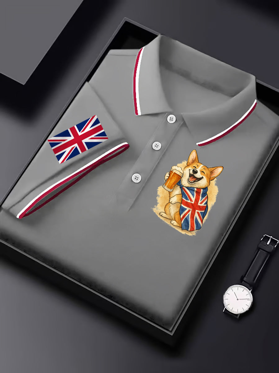 Men's Vintage England Flag Casual Shirt