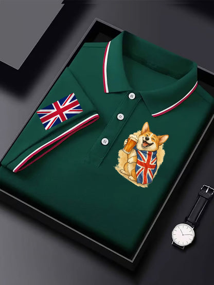 Men's Vintage England Flag Casual Shirt