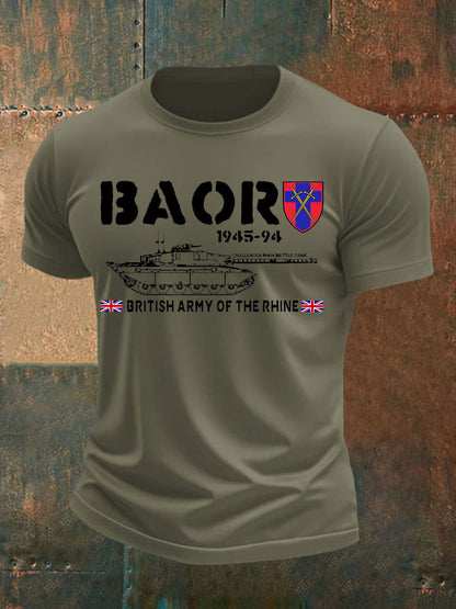 Men's Veterans British Army imitation cotton short-sleeved T-shirt