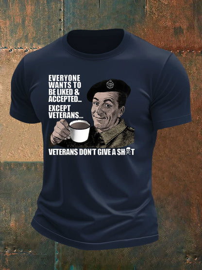 Men's British humor imitation cotton short-sleeved T-shirt