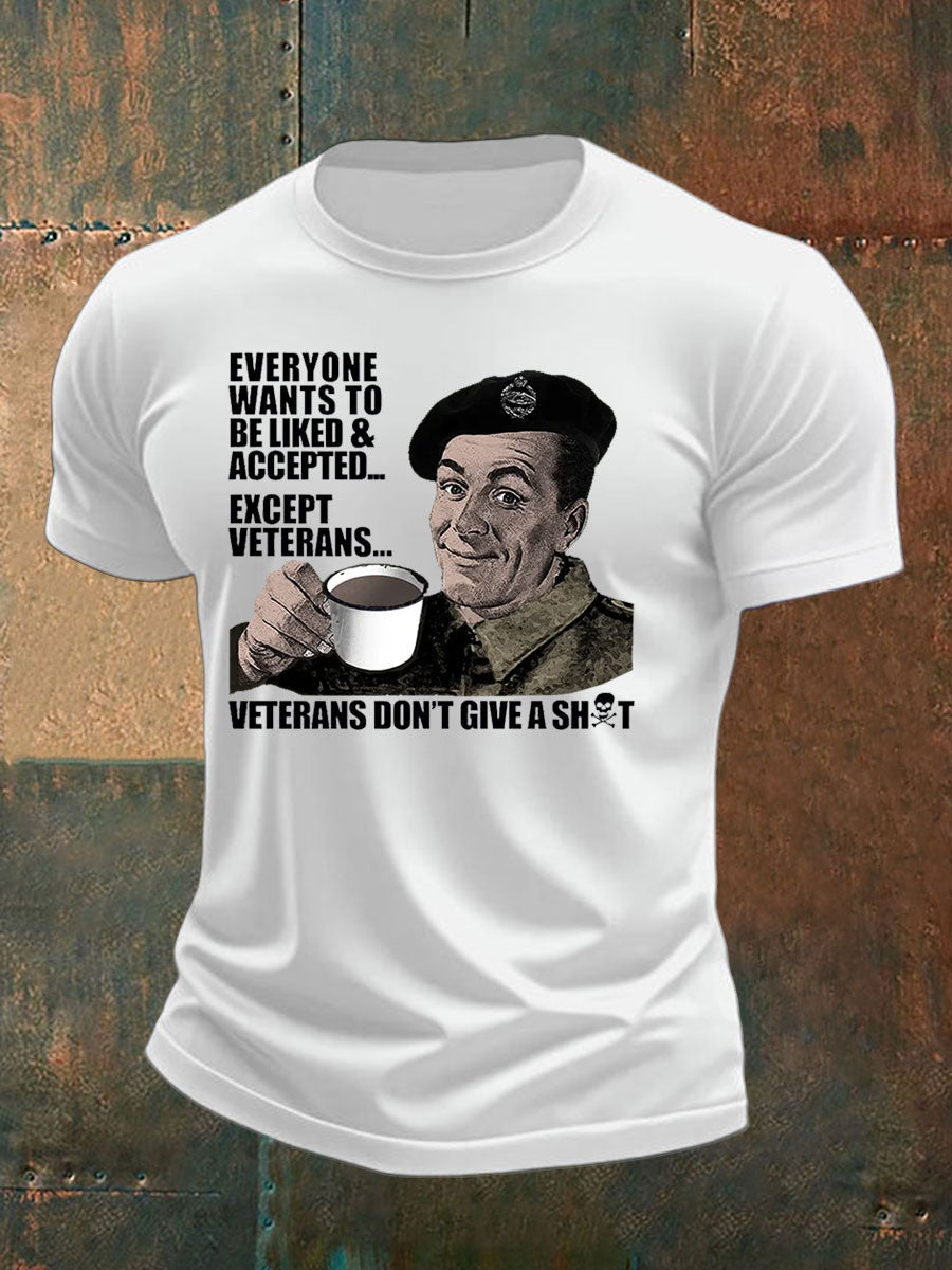 Men's British humor imitation cotton short-sleeved T-shirt