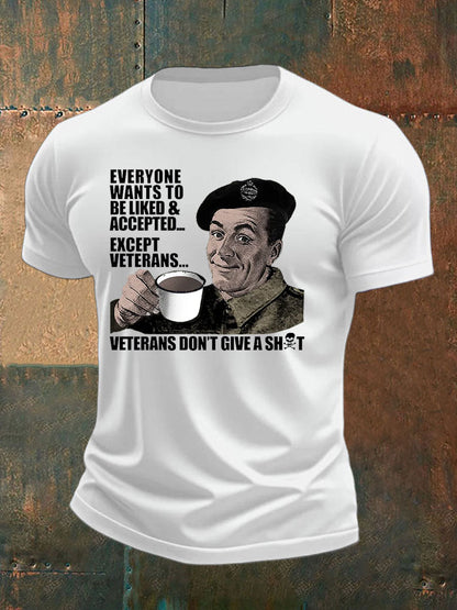 Men's British humor imitation cotton short-sleeved T-shirt