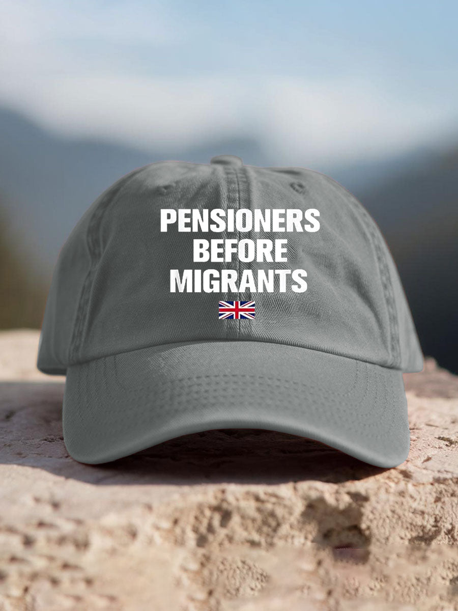 Unisex UK Flag Immigration Printed Hat