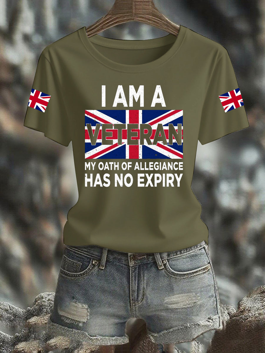 Women's I AM A VETERAN MY OATH OF ALLEGIANCE HAS NO EXPIRY T-shirt