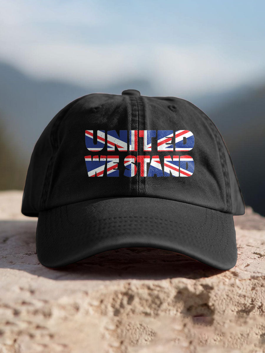 Unisex UK Flag Printed Hat