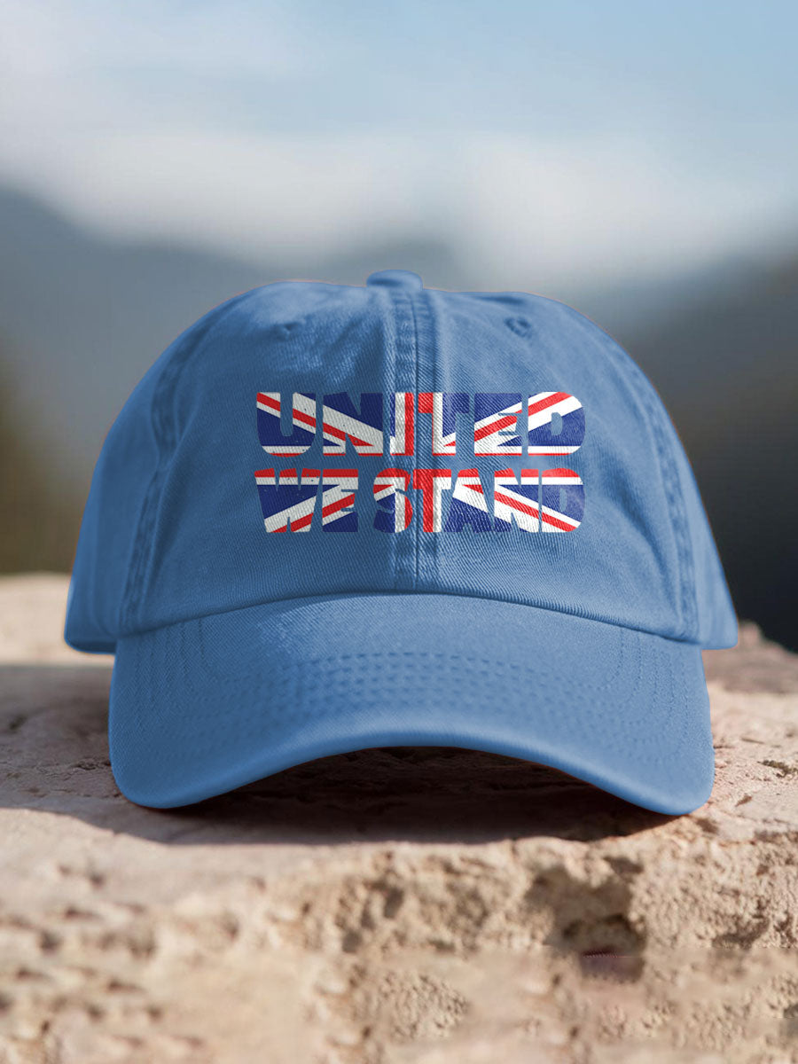 Unisex UK Flag Printed Hat