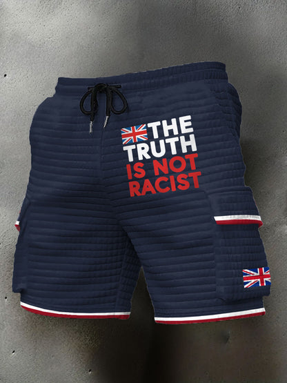 Men's The Truth Is Not Racist UK plaid shorts