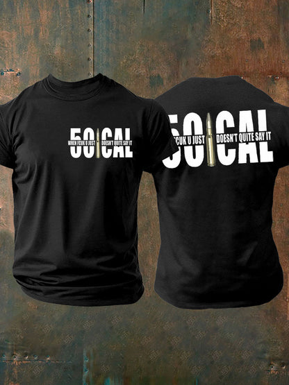 Men's British Veteran imitation cotton short-sleeved T-shirt