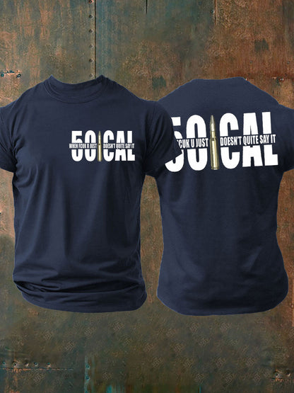 Men's British Veteran imitation cotton short-sleeved T-shirt