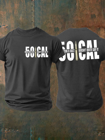 Men's British Veteran imitation cotton short-sleeved T-shirt