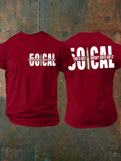 Men's British Veteran imitation cotton short-sleeved T-shirt