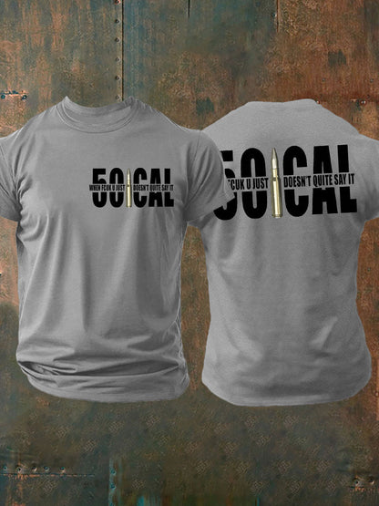 Men's British Veteran imitation cotton short-sleeved T-shirt