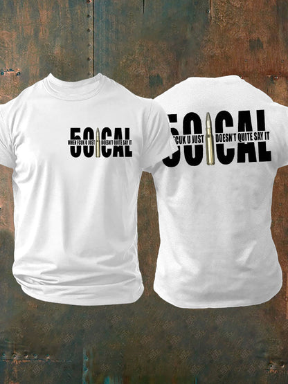 Men's British Veteran imitation cotton short-sleeved T-shirt