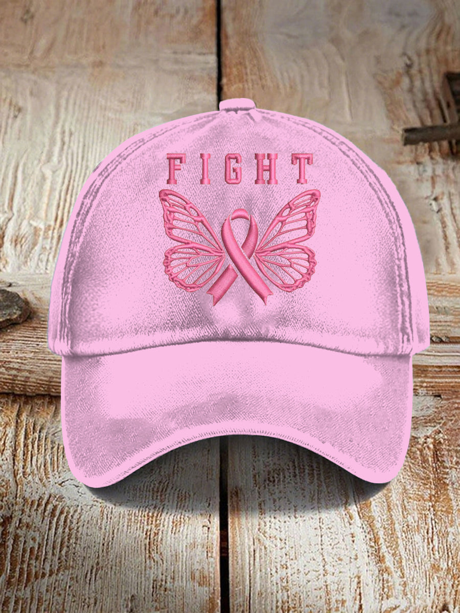 Unisex Breast Cancer Pink Print Hat