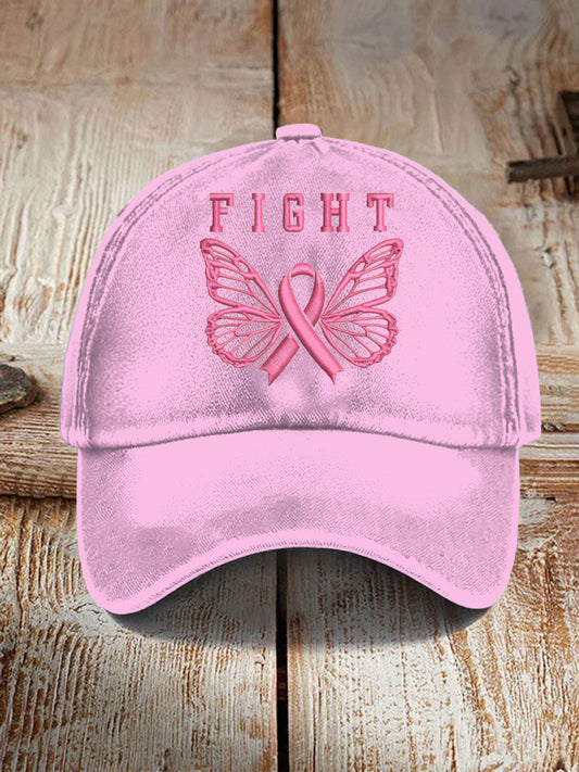 Unisex Breast Cancer Pink Print Hat