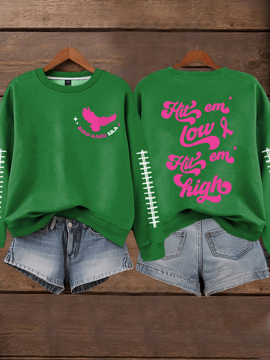 Women's Breast Cancer Awareness Month Football Fans Sweatshirt