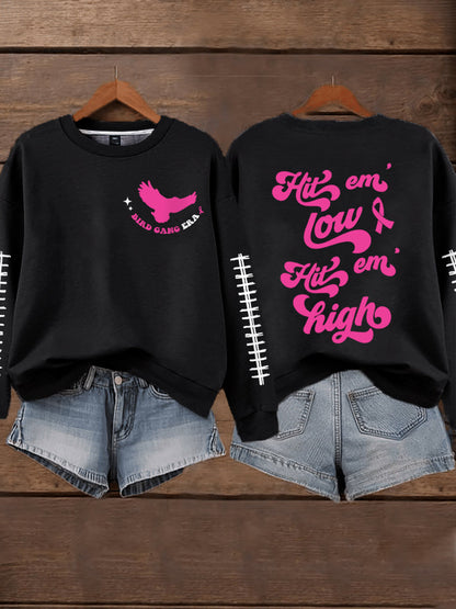 Women's Breast Cancer Awareness Month Football Fans Sweatshirt