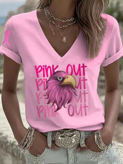 Women's Breast Cancer Awareness Month Football Fans T-shirt