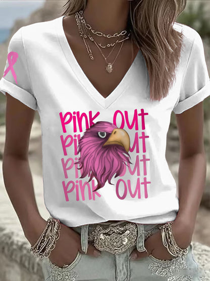 Women's Breast Cancer Awareness Month Football Fans T-shirt