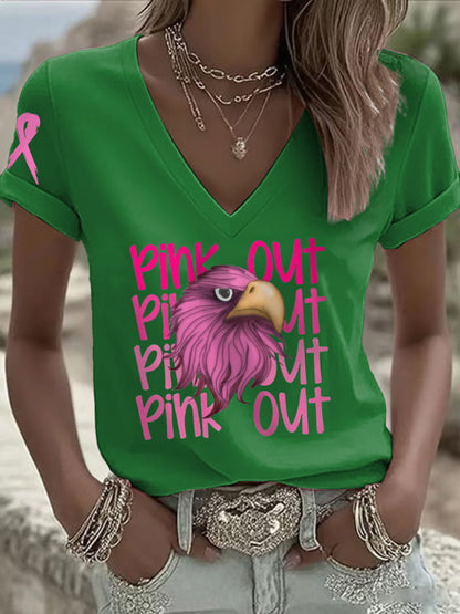 Women's Breast Cancer Awareness Month Football Fans T-shirt
