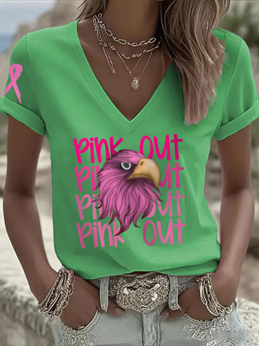 Women's Breast Cancer Awareness Month Football Fans T-shirt