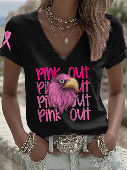 Women's Breast Cancer Awareness Month Football Fans T-shirt