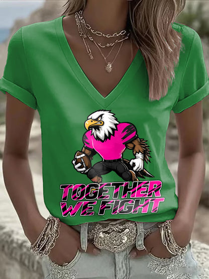 Women's Breast Cancer Awareness Month Football Fans T-shirt