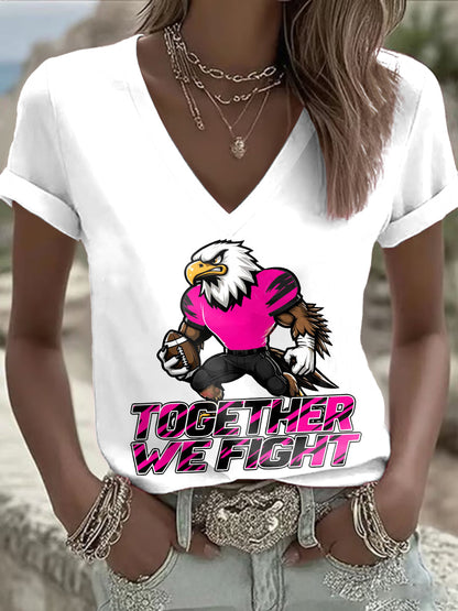 Women's Breast Cancer Awareness Month Football Fans T-shirt