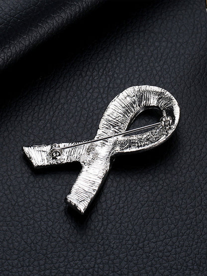 Women's breast cancer pink brooch