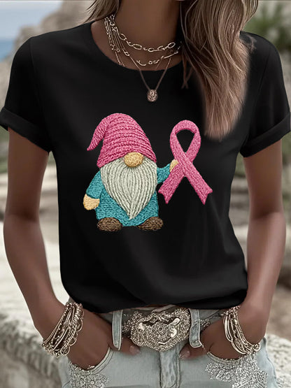 Women's Pink Ribbon Breast Cancer Awareness Tee