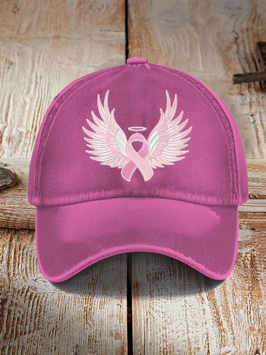Unisex Breast Cancer Print Hat